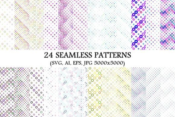 24 Seamless Colored Circle Patterns Review