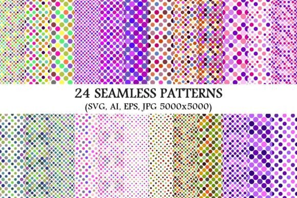 24 Seamless Colorful Dot Patterns for Modern Web Design