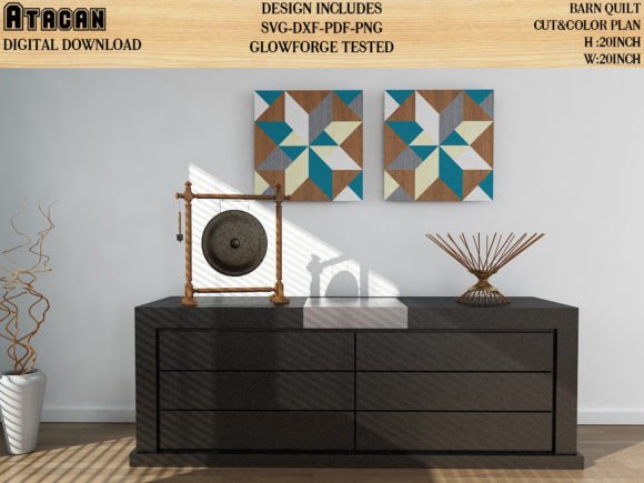 Barn Quilt Block Farmhouse Graphics