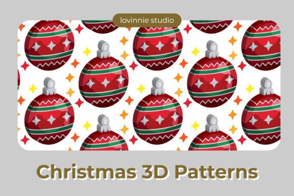 Christmas 3D Patterns: A Versatile Graphic Design Asset