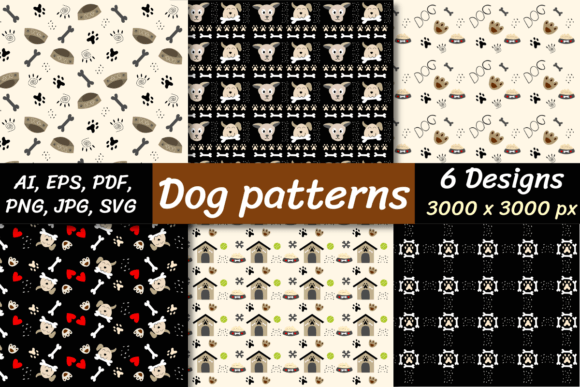 Dog Patterns – A Versatile Graphic Design Asset for Local Business Branding