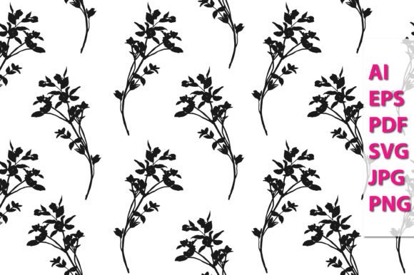 Doodle Leaf Branch Seamless Patterns for Local Business Branding