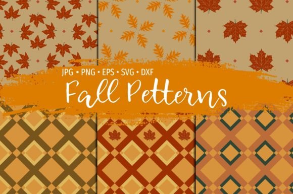 🍁 Fall Seamless Patterns for Local Business Branding
