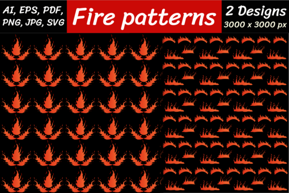 Flame Patterns: A Graphic Design Asset for Bold Branding