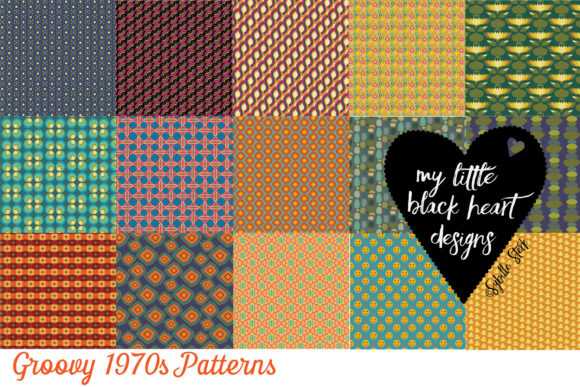 Groovy 1970s Graphics and Patterns