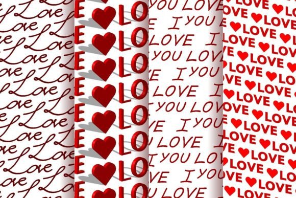 Love Patterns: A Graphic Design Asset for Romantic Projects