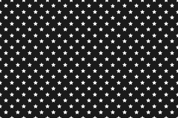 Seamless Star Patterns on Dark Background Graphics