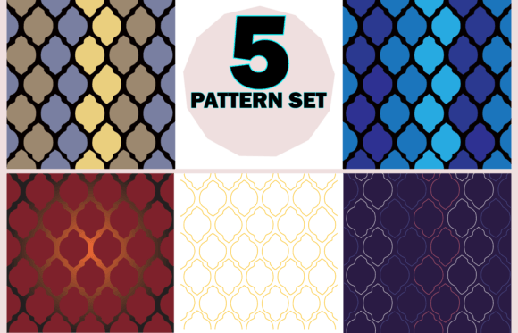 Set of 5 Geometric Patterns Review