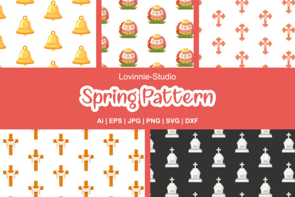 Spring Patterns: A Versatile Graphic Design Asset for Digital Publishing