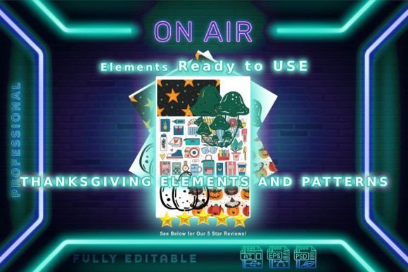 Super Thanksgiving Graphics and Patterns for Handmade Creations