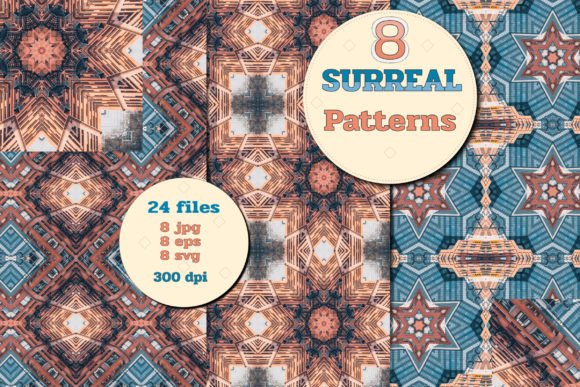 Surreal Cityscape Patterns for Creative Crafting